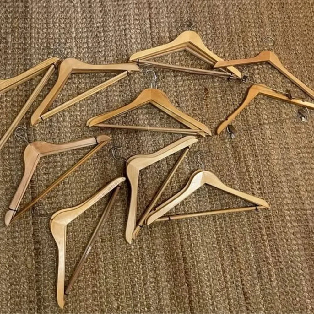 Wooden Hangers 26 for clothes and pants quality 26 Hangers, swivel